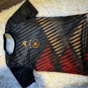 adidas Black, Red & Gold Germany Graphic Football Jersey
